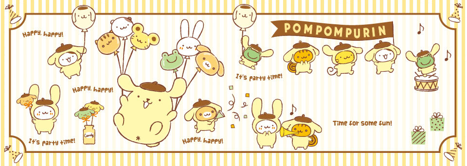 ปอมปอมพูริน PomPom Purin Sanrio_Characters_Pompompurin-With Friend