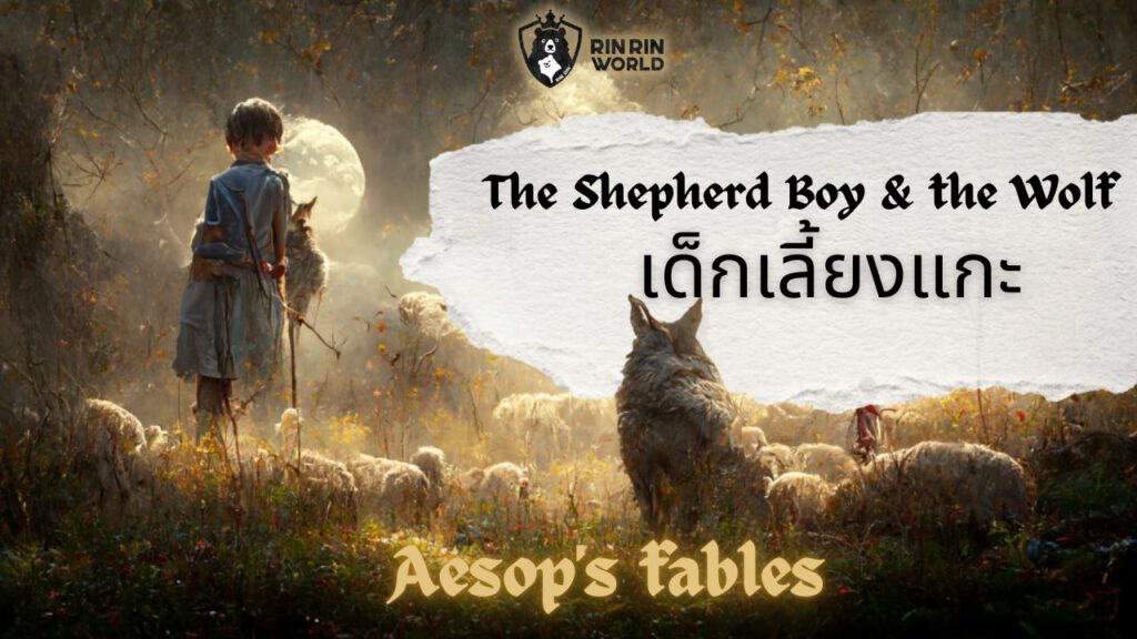 นิทานอีสป เด็กเลี้ยงแกะ The Shepherd Boy & the Wolf