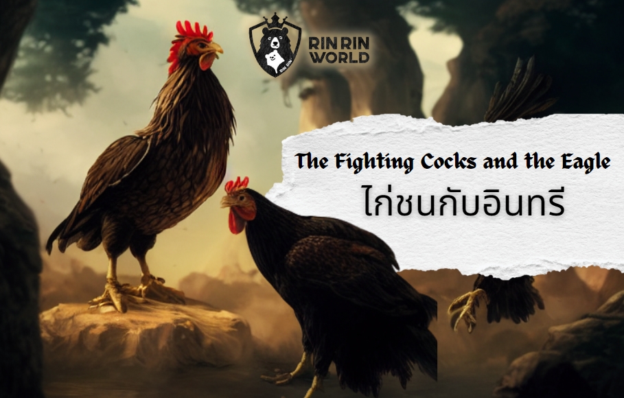 นิทานอีสป ไก่ชนกับนกอินทรี The Fighting Cocks and the Eagle